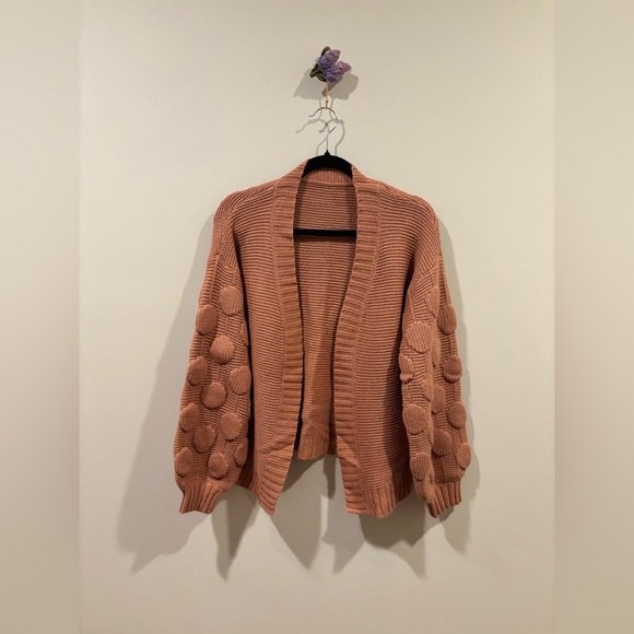 Cozy Pink Knit Sweater - Picture 1 of 5
